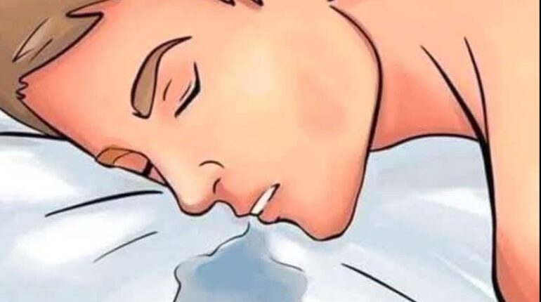 If You Drool While Sleeping, Watch Out for These 6 Possible Causes causes of drooling at night dental problems and saliva elderly drooling excessive nighttime drooling excessive saliva at night GERD saliva production how to stop drooling at night medical reasons for drooling medication side effects drooling natural remedies for drooling oral hygiene and drooling Parkinson’s and drooling reduce drooling in sleep saliva control tips sleep position drooling stroke symptoms drooling why do I drool in my sleep
