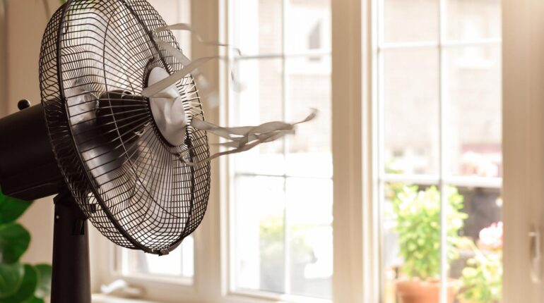 This Simple Fan Placement Next to Your Couch Changes Everything Airflow Cooling Tips Fan Placement Home Comfort Interior Design Summer Hacks
