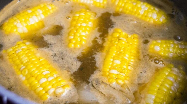 boil corn with milk and butter cheddar bacon ranch corn corn flavor hack corn on the cob recipe corn salad recipe easy corn cooking tip freeze corn on the cob grilled mexican street corn how to cook corn summer corn recipes 