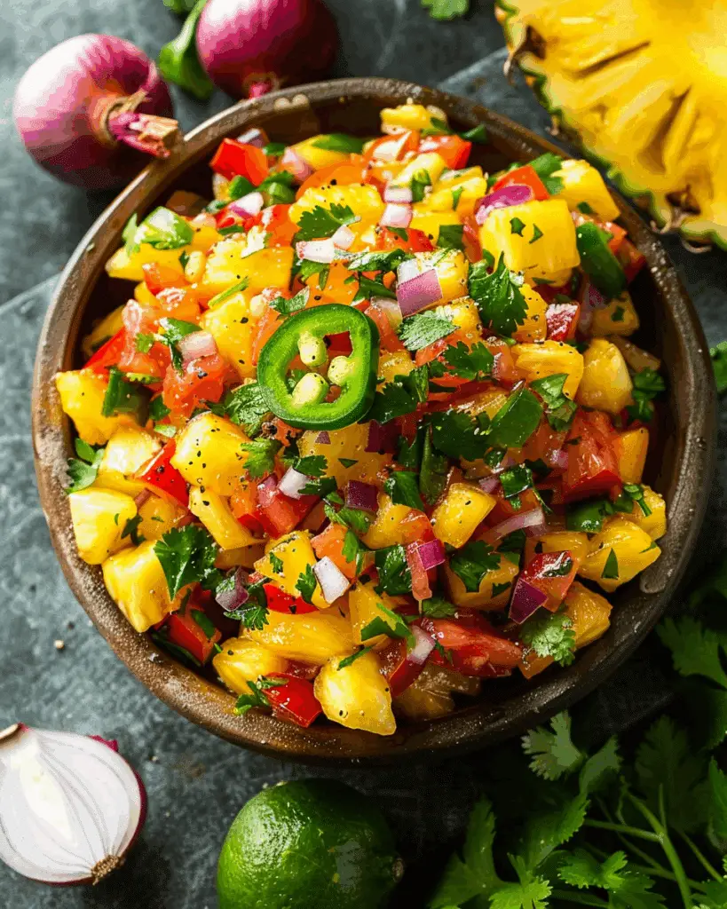 IRRESISTIBLE TROPICAL PINEAPPLE SALSA