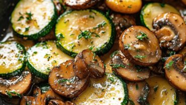 Sautéed Zucchini and Mushrooms Recipe – Quick, Healthy, and Flavorful Side Dish