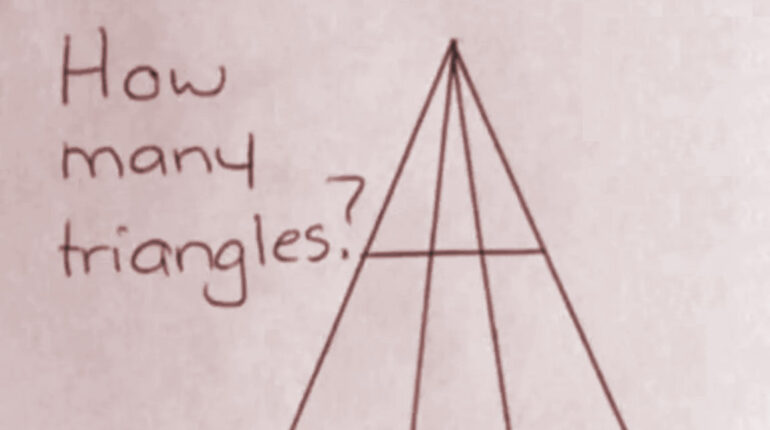 brain teaser triangles count triangles image geometry puzzle breakdown how many triangles puzzle logic puzzle solutions math puzzle step by step optical illusion triangles triangle counting puzzle triangle levels count triangle riddle answer 26 