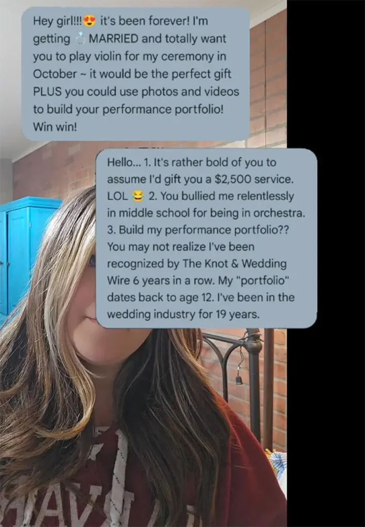 Childhood Bully Wanted Her
