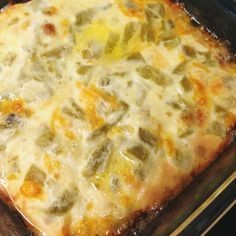 Chile Rellenos Casserole Fresh from Oven