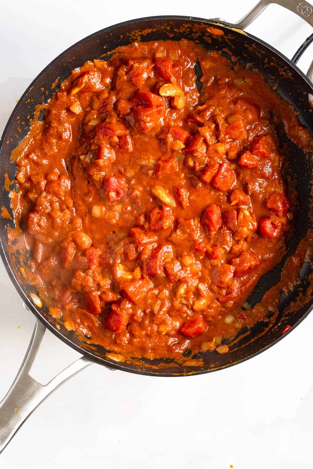 Tomato Cashew Simmering