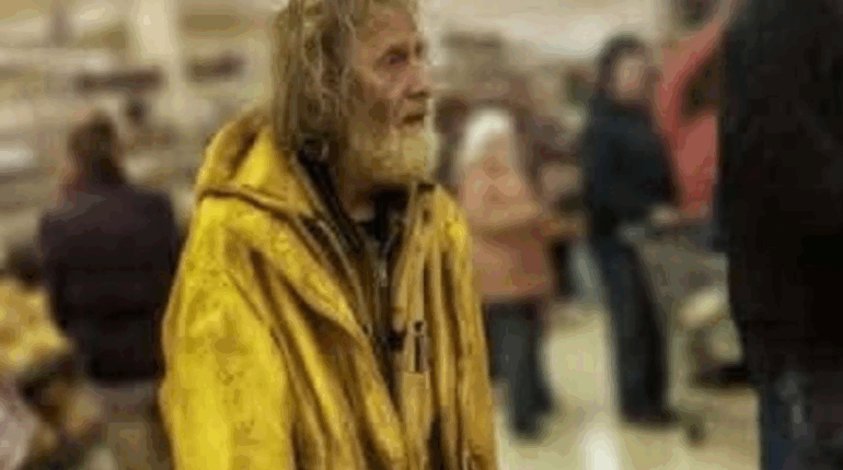 act of kindness inheritance homeless disguise test humility and respect Hutchins Foundation inheritance twist inspiring inheritance story Lewis Carter story second chances foundation supermarket founder legacy veteran support scholarships 