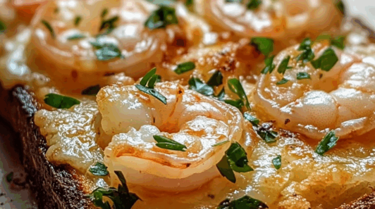 baked shrimp toast Cajun shrimp toast recipe cheesy shrimp toast easy shrimp appetizer 