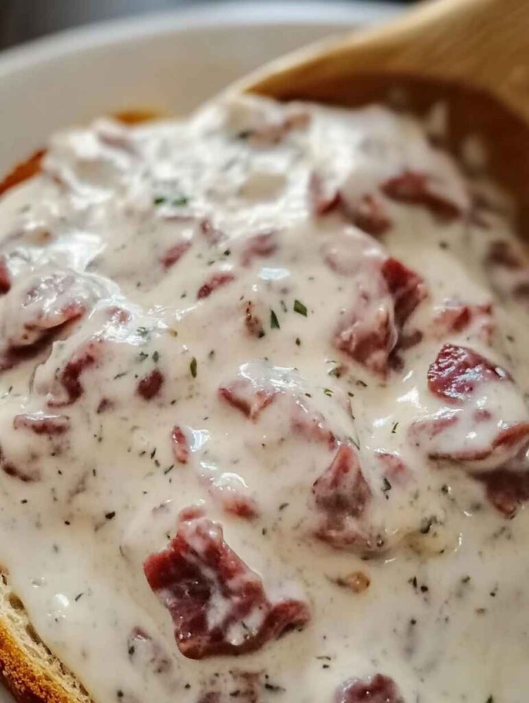Creamed Chipped Beef with Toast