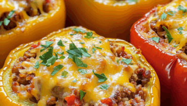 Easy Stuffed Bell Peppers – Cheesy, Savory & Weeknight Perfect!