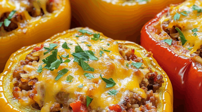 baked stuffed peppers best stuffed peppers recipe cheesy beef stuffed peppers easy stuffed peppers freezer-friendly stuffed peppers ground beef stuffed peppers healthy stuffed bell peppers stuffed bell peppers recipe stuffed peppers with rice weeknight stuffed pepper recipe 