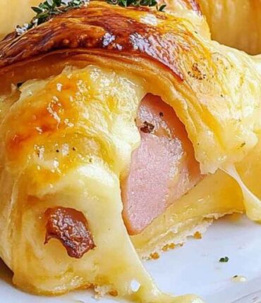 Brown Butter Ham and Cheese Crescent Roll