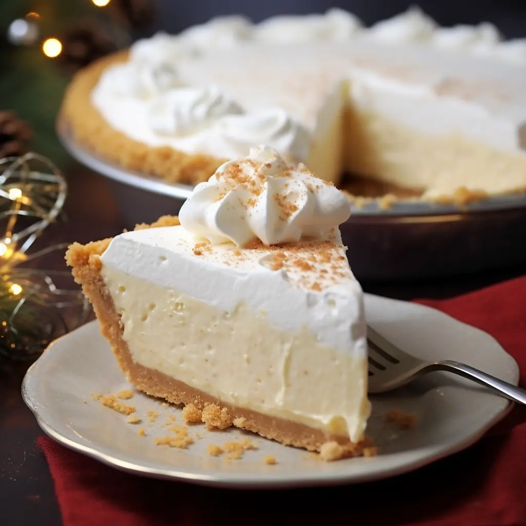 No-Bake Eggnog Pie