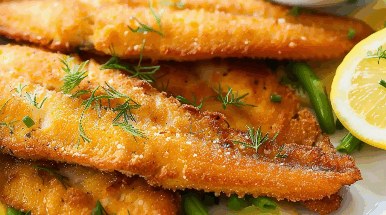 5-minute fish recipe budget-friendly seafood meals crispy pan fried fish easy fish recipe flaky fried fish at home golden crust fish recipe lemon butter fish sauce no-stick fish tips quick seafood dinner stovetop fish fillets 