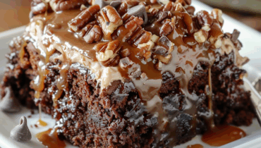 Turtle Chocolate Poke Cake – Gooey, Nutty & Irresistibly Easy! Turtle Chocolate Poke Cake – Gooey, Nutty & Irresistibly Easy!