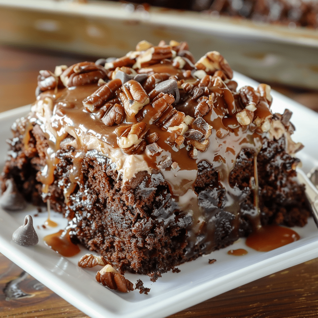 Chocolate Turtle Cake