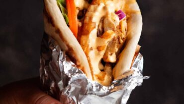 authentic gyros marinade Ben Shewry gyros recipe chicken gyros sauce Greek chicken gyros Greek street food homemade gyros wrap Kalimera Souvlaki recipe Melbourne gyros bar 