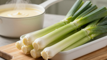 Leek gratin with béchamel: how poultry breast replaces ham without losing any indulgence