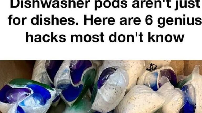 Cleaning hacks Dishwasher Pods Home Cleaning Kitchen Hacks Laundry Hacks Life Hacks 