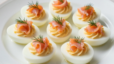 Smoked salmon deviled eggs: the simple technique for a creamy filling and a presentation worthy of a caterer