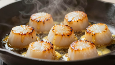 Scallops with morels: the technique of searing and double cooking in the shell for a gourmet dish