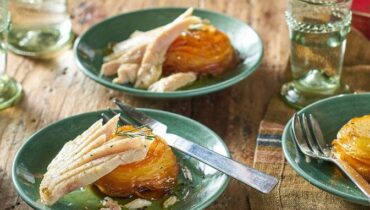 30-Minute Recipe Millefeuille Quick Meals Stacking Technique Sweet Potatoes Tuna Belly 