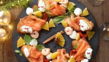 Festive Salmon and Shrimp Toast Crown with Citrus: The Make-Ahead Recipe That Transforms Your Holiday Appetizers Festive Salmon and Shrimp Toast Crown with Citrus: The Make-Ahead Recipe That Transforms Your Holiday Appetizers