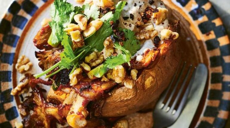 5-minute fish recipe breakfast side dish Chipotle maple syrup mushrooms Roasted Vegetables Sweet Potatoes 