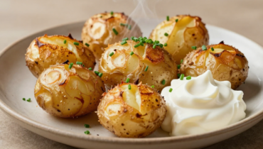 Baked potatoes: the sour cream-chive pairing that transforms this classic into a gourmet dish