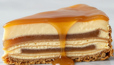 Crème brûlée-style Yule log: the 5-step recipe with caramel insert and vanilla mousse