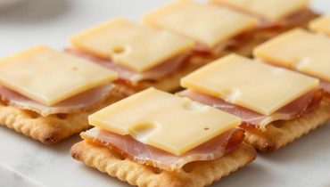 Ritz cracker appetizer sandwiches: the easy recipe with ham, Swiss cheese, and poppy seeds that everyone loves