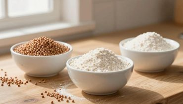 Caramelized pear crêpes: the double wheat-buckwheat flour that changes everything in texture