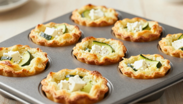 Crustless mini quiches: how zucchini and feta create a soft texture without pastry Crustless mini quiches: how zucchini and feta create a soft texture without pastry