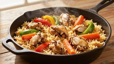 Chicken and vegetables with rice: the complete 45-minute recipe that saves your busy evenings
