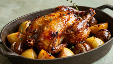 Roasted guinea fowl in 10 minutes of preparation: the winter apple-chestnut recipe that serves 6