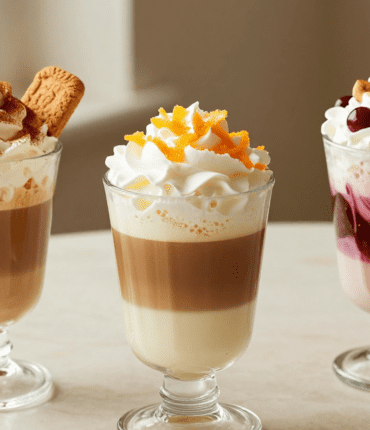 Nescafé KitKat Latte: three gourmet recipes with cinnamon, orange, and sour cherries
