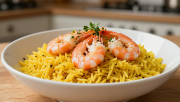 Yellow rice with shrimp: how turmeric and paprika transform a simple dish into a fragrant Mediterranean recipe