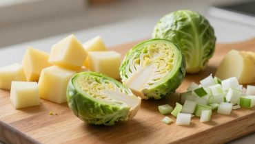 Brussels Sprouts: how crispy bacon and toasted walnuts transform this creamy soup into a comforting dish