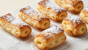 Italian Cream Cannoncini: the sugar puff pastry technique that transforms this pastry into a crispy delight