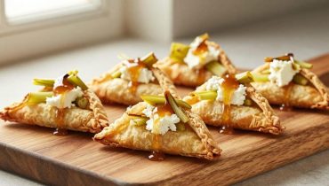 Light and gourmet appetizer: the recipe for goat cheese-honey-leek bricks that replaces your traditional toast Light and gourmet appetizer: the recipe for goat cheese-honey-leek bricks that replaces your traditional toast