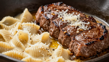 Garlic butter steak and creamy pasta: the comfort dish ready in less than 30 minutes