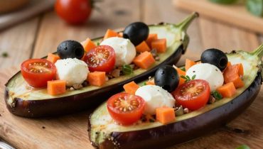 Mediterranean stuffed eggplants: how to transform a simple vegetable into a complete dish with carrots, olives, and melted mozzarella