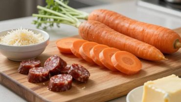 Savory carrot-chorizo crumble: how honey transforms this dish into a melting and flavorful recipe Savory carrot-chorizo crumble: how honey transforms this dish into a melting and flavorful recipe