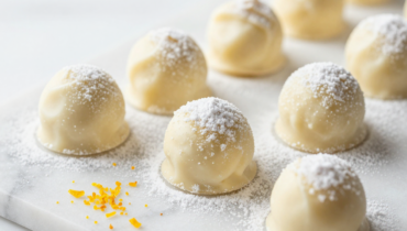Orange Creamsicle Truffles: the white chocolate recipe that combines orange zest and extract for an intense icy effect