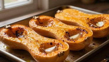 Meatball pasta: how butternut squash replaces traditional tomato sauce