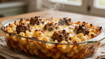Meatball Macaroni Gratin: the family recipe that combines melting texture and golden oven-baked cheese