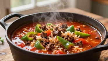 Stuffed Pepper Soup: All the pleasures of the traditional dish in half the time Stuffed Pepper Soup: All the pleasures of the traditional dish in half the time