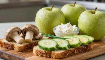 Vegetarian club sandwich: how the PDO Limousin apple replaces bacon in this fresh recipe Vegetarian club sandwich: how the PDO Limousin apple replaces bacon in this fresh recipe