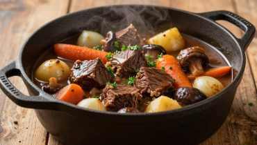 Meltingly tender beef stew: the cast-iron pot technique for ultra-tender meat and a coating sauce