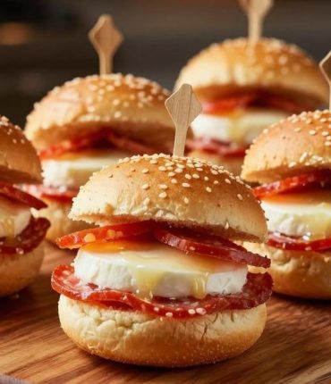 Pizza-style mini burgers: the hybrid recipe that simplifies the appetizer with ground meat, mozzarella, and pepperoni