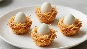 Small vegetable nests with quail eggs: the simple recipe that transforms an aperitif into a restaurant-worthy dish